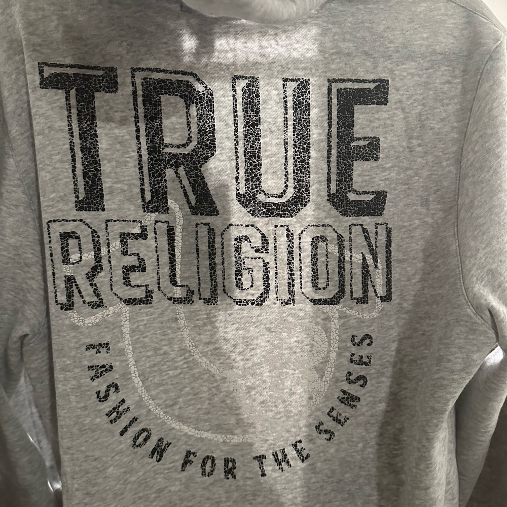 True Religion Limited edition gray zipper hoodie - Picture 6 of 6